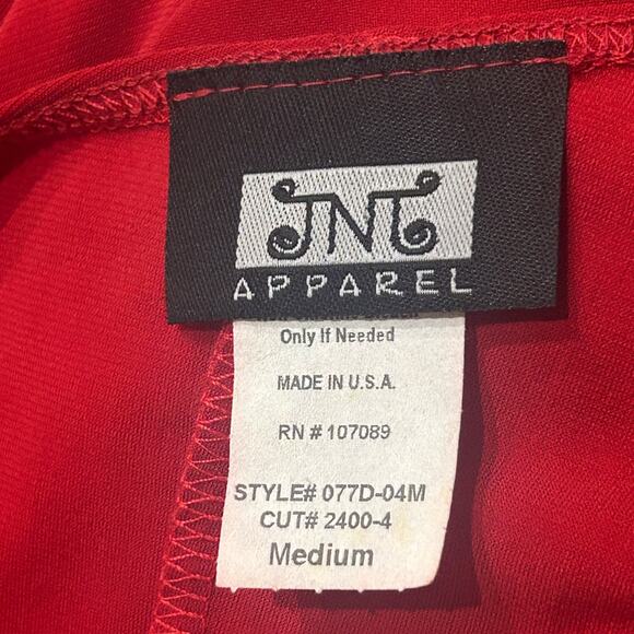 Vintage Red One Shoulder Mini Bodycon Stretch Dress Asymmetrical / Medium – - Picture 4 of 4